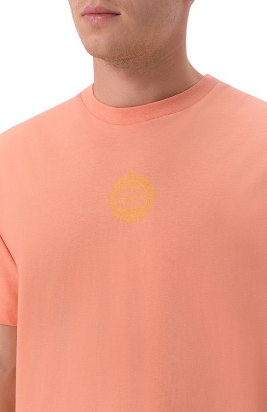 Хлопковая футболка Dirk Bikkembergs BMT1566 Оранжевый  BMT1566 Фото 5