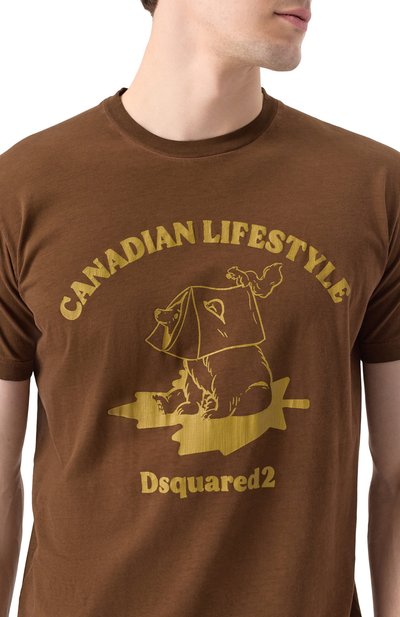 Хлопковая футболка DSQUARED2, арт. S74GD1391/D20035, фото 5