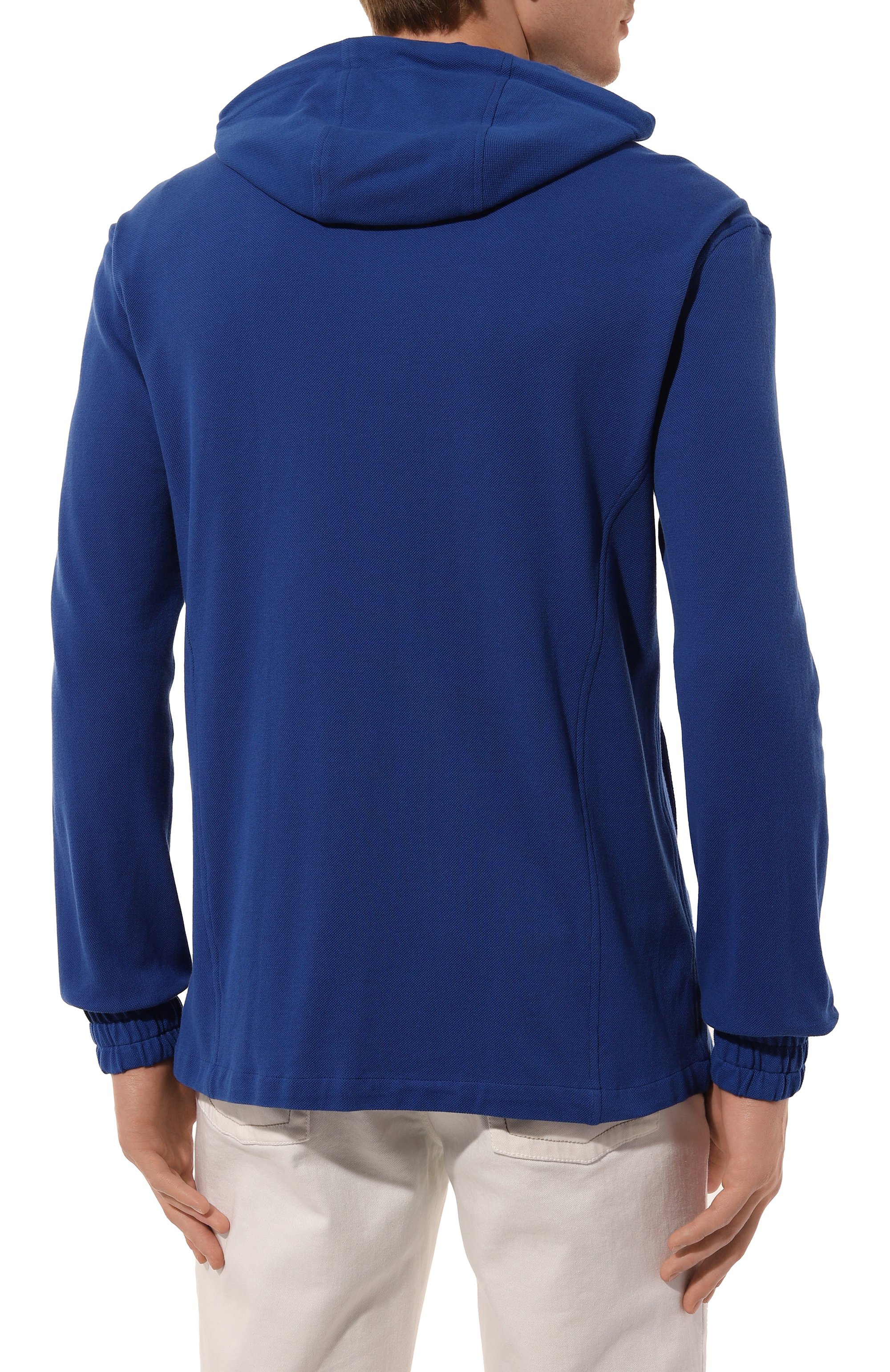 Хлопковая толстовка KITON синего цвета по цене 87550 руб., арт. UMC010H08801, фото 4 Хлопковая толстовка KITON, арт. UMC010H08801, фото 4