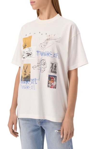 Хлопковая футболка DOMREBEL, арт. RABBIT H0LE T-SHIRT, фото 3