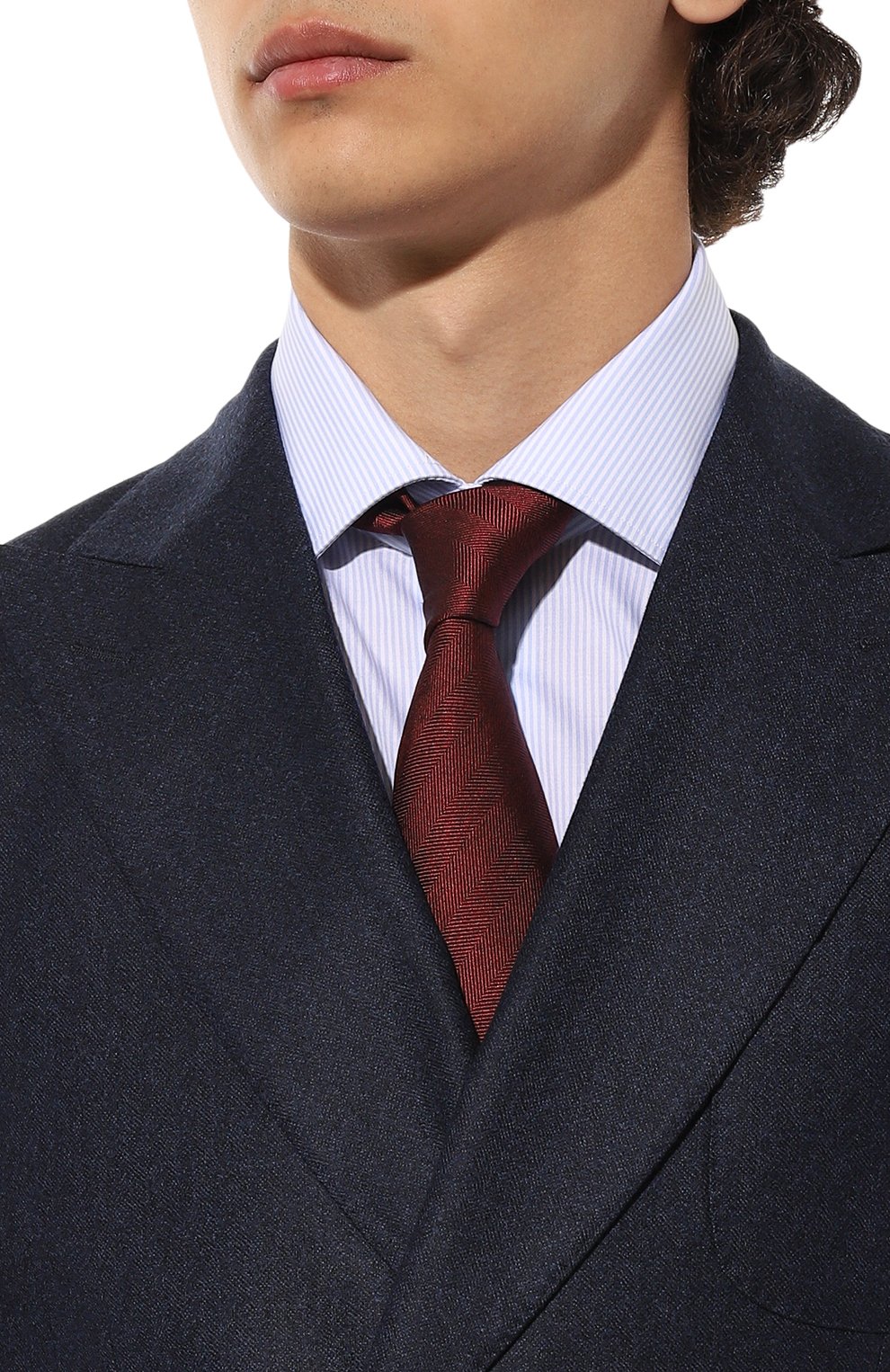 Шелковый галстук CORNELIANI, арт. 92U302-3820302, фото 2