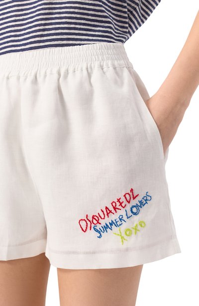 Льняные шорты DSQUARED2, арт. S73MU0236/D35294, фото 5