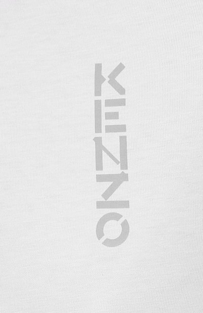 Хлопковая футболка KENZO белого цвета по цене 17400 руб., арт. FB62TS8474SA, фото 5 Хлопковая футболка KENZO, арт. FB62TS8474SA, фото 5