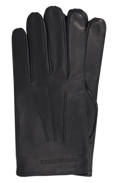 Мужские кожаные перчатки EMPORIO ARMANI, арт. 624139/CC203