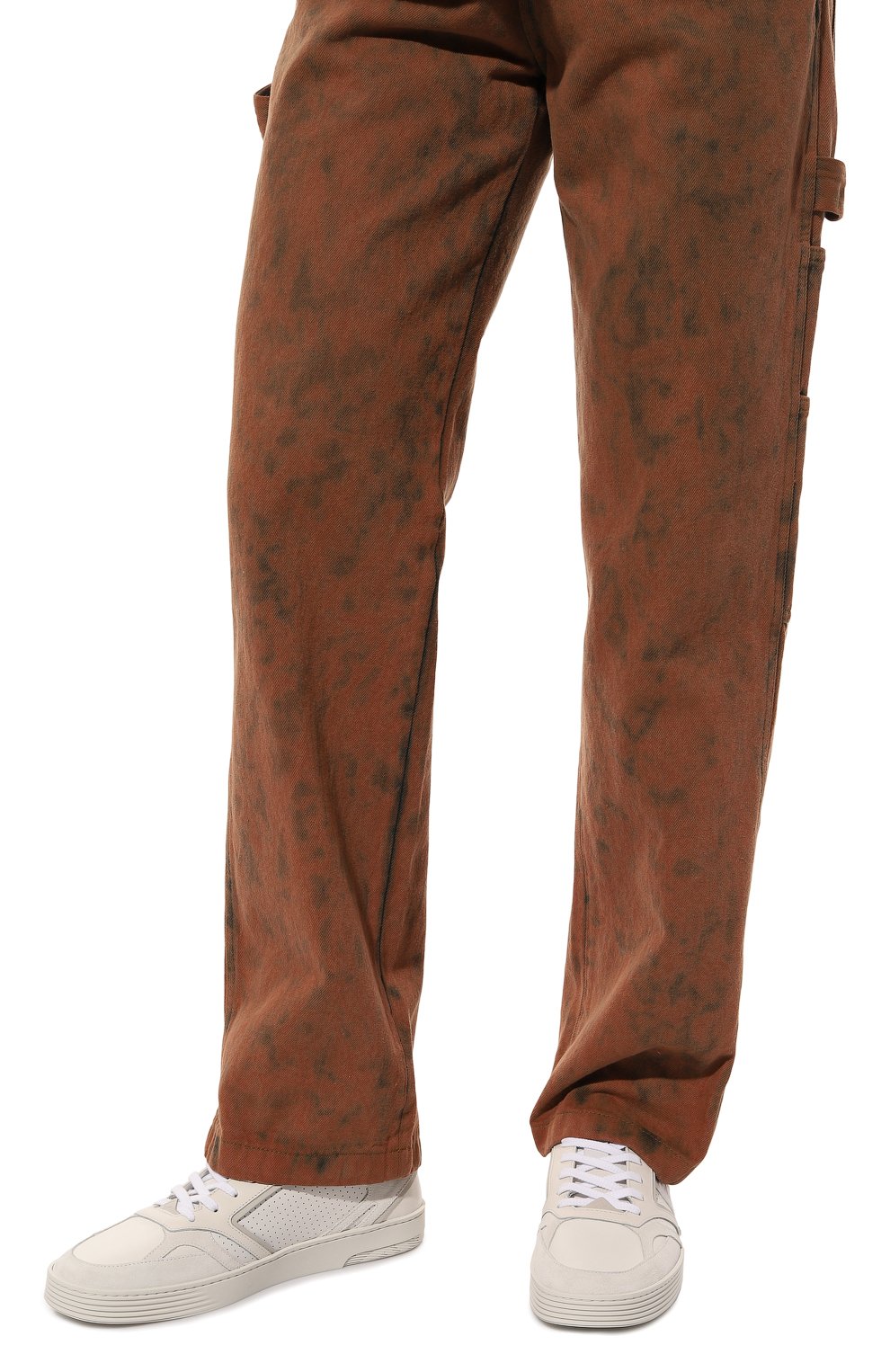 Кожаные кеды step FENDI, арт. 7E1631/A1GV, фото 3