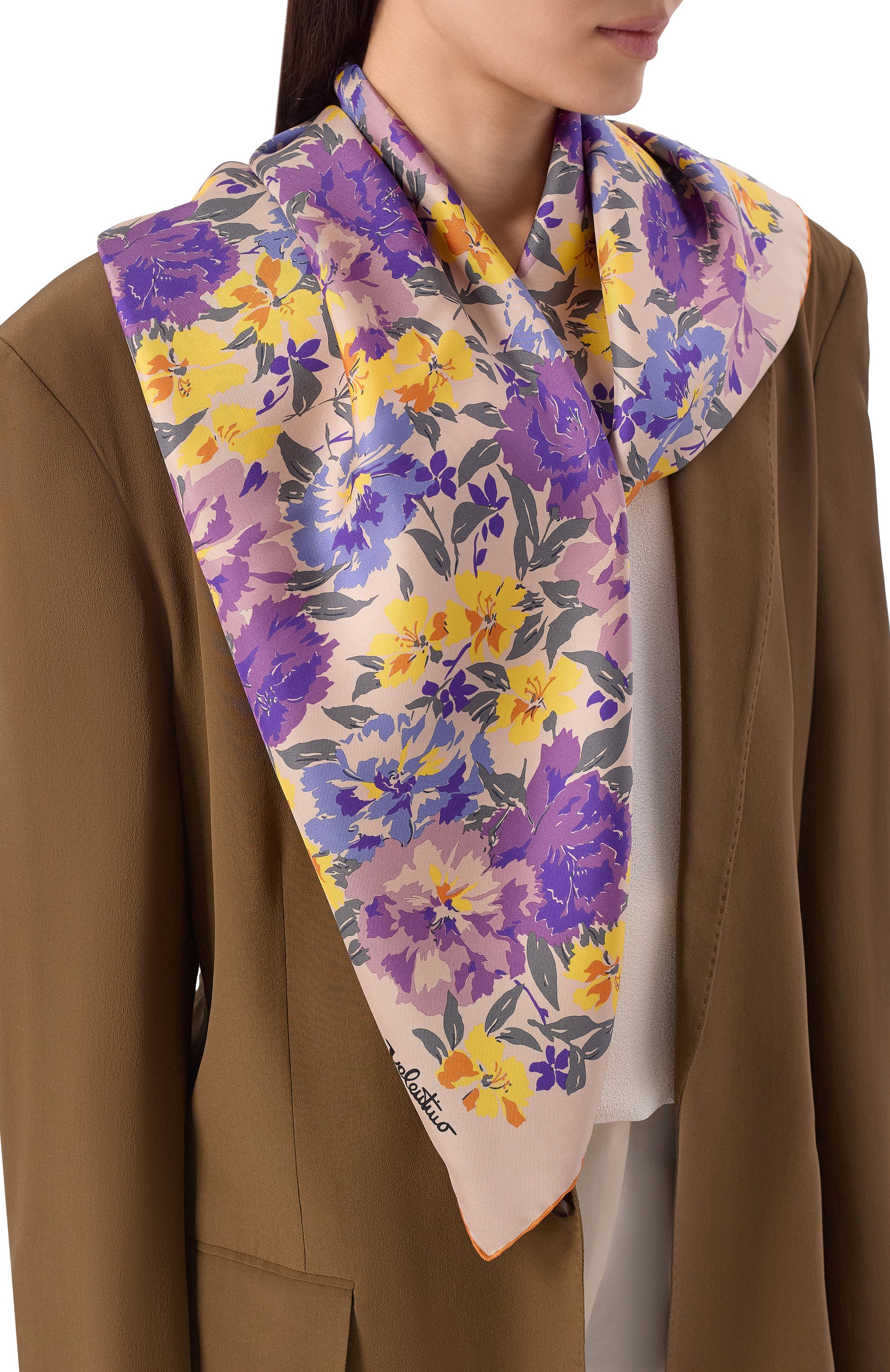 Шелковый платок VALENTINO, арт. 8W2EI114/HGI, фото 2