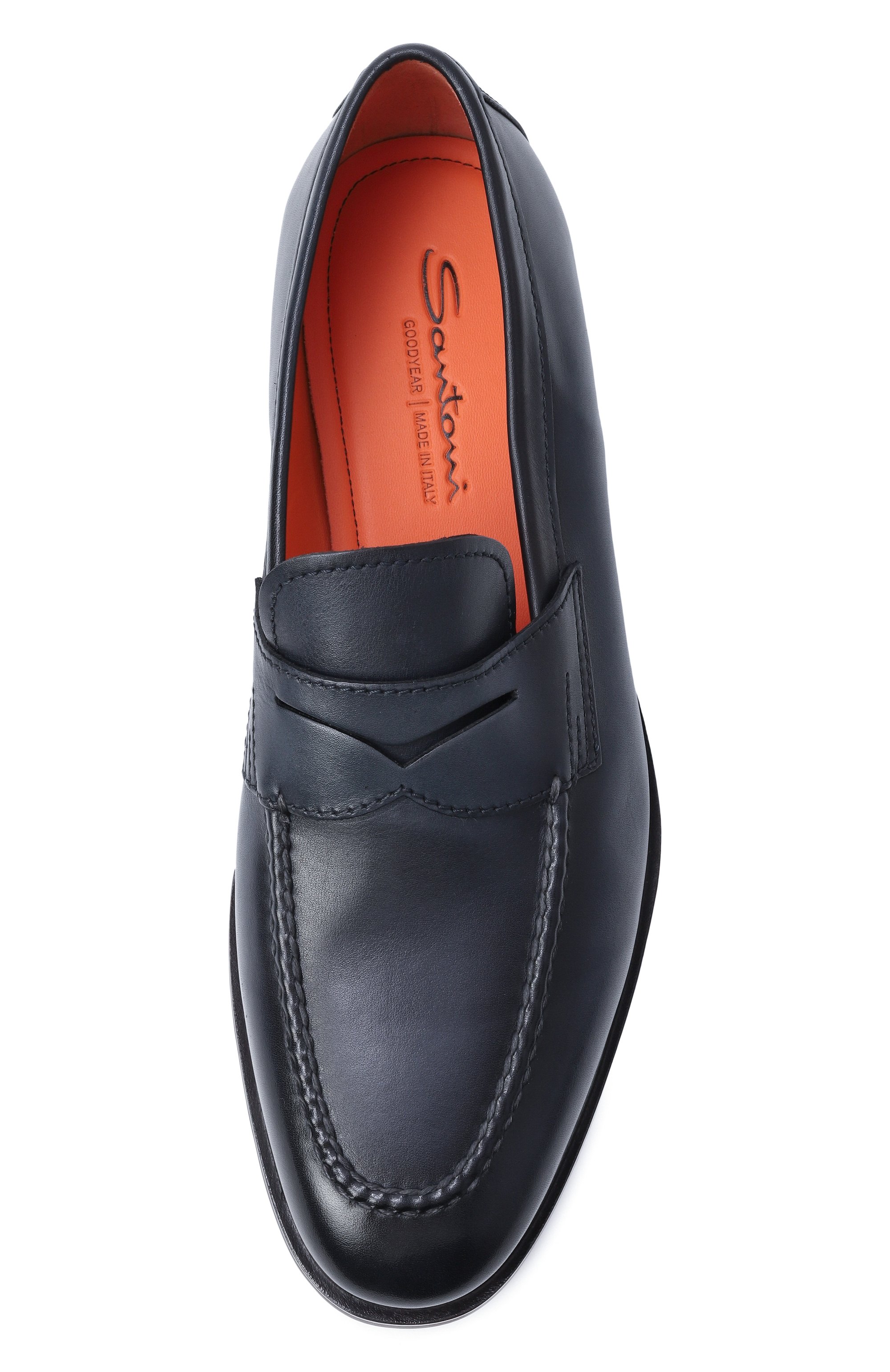 Кожаные пенни-лоферы carlos SANTONI, арт. MCNG18007SM4GLAS, фото 6