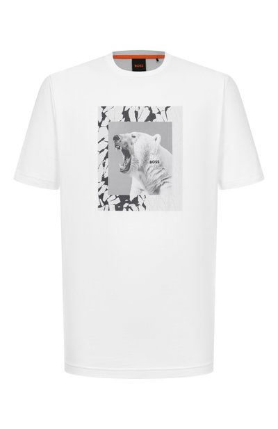 Мужская хлопковая футболка BOSS ORANGE, арт. 50554615