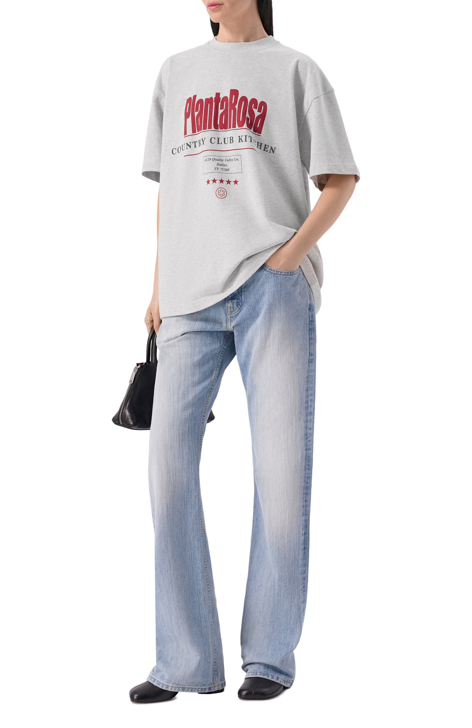 Хлопковая футболка PLANTA ROSA, арт. PR/T01/RED-SPECTRUM/220VELVET, фото 3