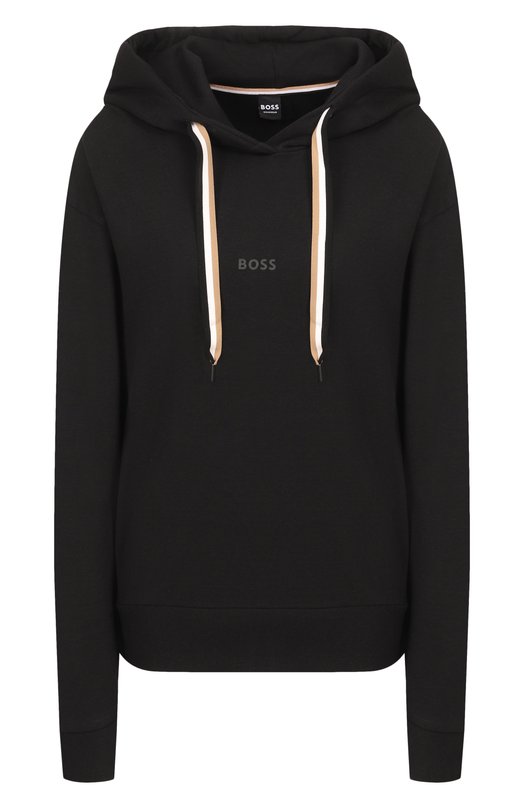 Худи из хлопка и лиоцелла BOSS 50524760 Чёрный 50524760