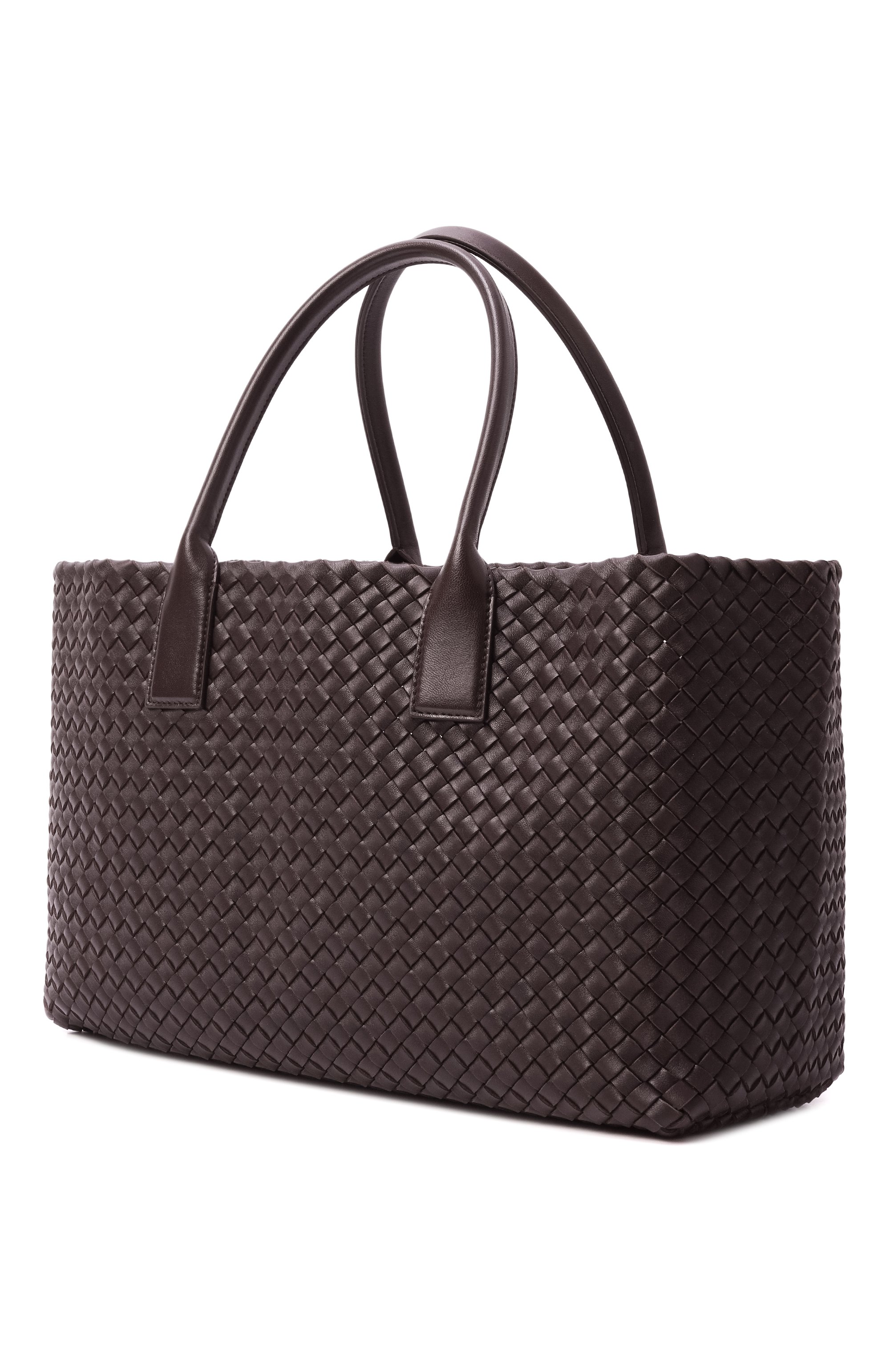 Сумка-тоут cabat medium BOTTEGA VENETA коричневого цвета по цене 998000 руб., арт. 608810/V10W1, фото 4 Сумка-тоут cabat medium BOTTEGA VENETA, арт. 608810/V10W1, фото 4