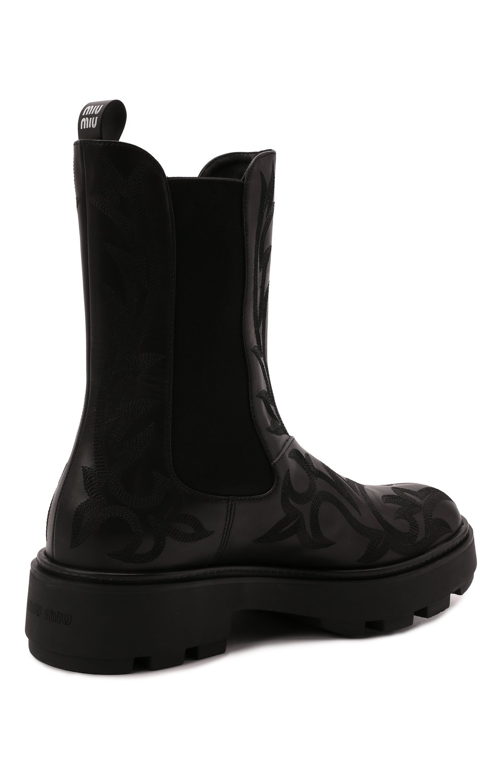 Кожаные ботинки MIU MIU, арт. 5U631D-3AQP-F0002-045, фото 5
