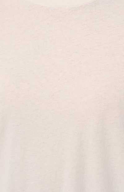 Хлопковая футболка SLVRLAKE кремового цвета по цене 19950 руб., арт. T0VT100PNATW/NATWHT, фото 5 Хлопковая футболка SLVRLAKE, арт. T0VT100PNATW/NATWHT, фото 5