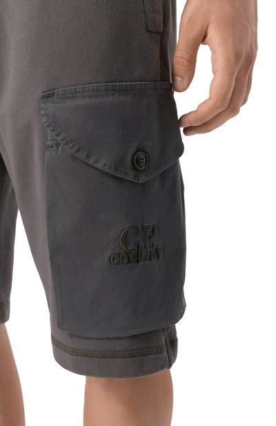 Хлопковые шорты C.P. COMPANY, арт. 18CMSB160A006090M, фото 5