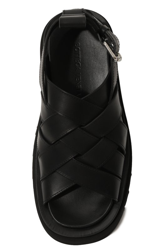 Кожаные сандалии Bottega Veneta 755129/VBS50 Чёрный  755129/VBS50 Фото 6