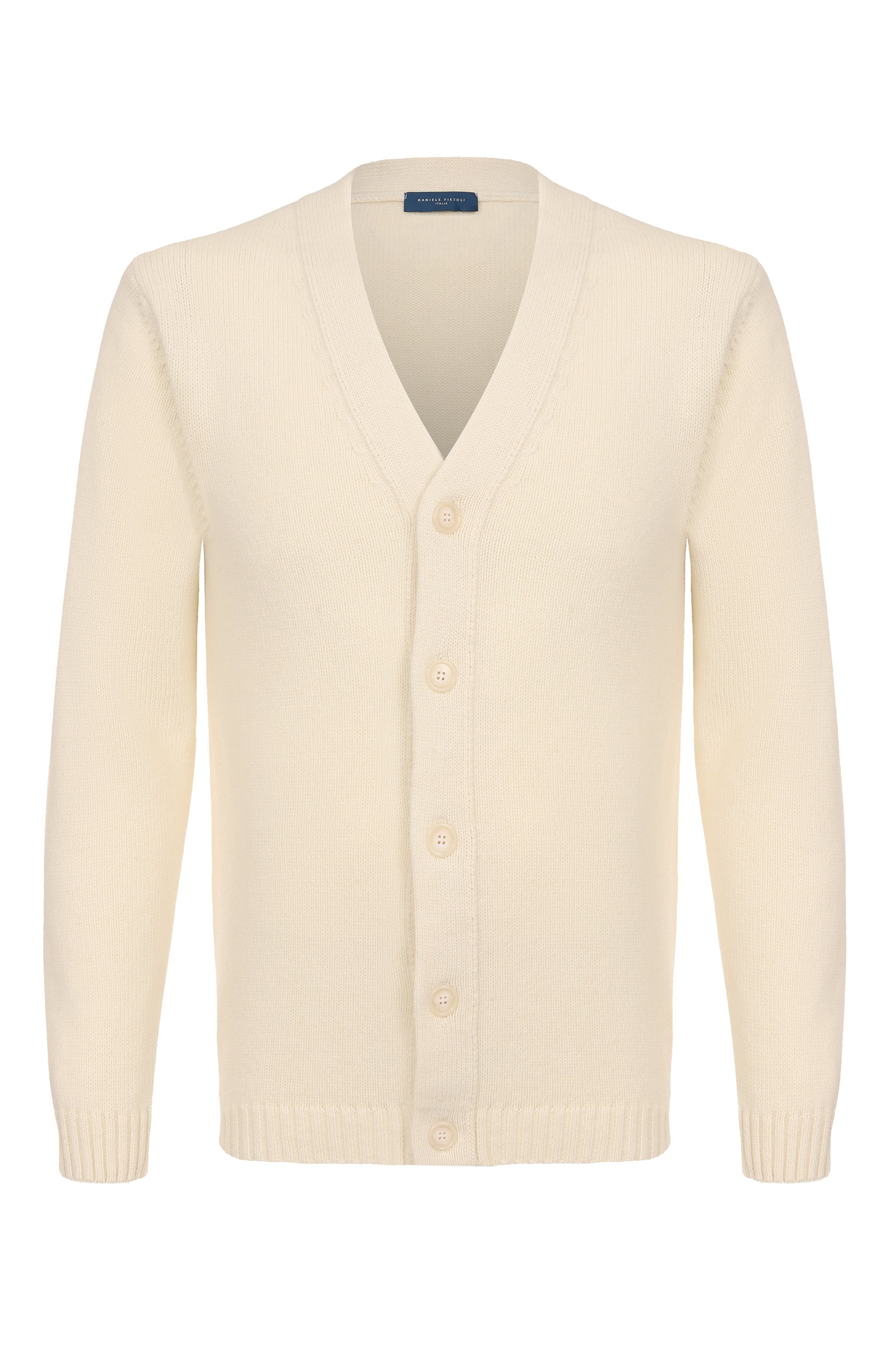 Шерстяной кардиган DANIELE FIESOLI кремового цвета по цене 29650 руб., арт. DF0191, фото 1 Шерстяной кардиган DANIELE FIESOLI, арт. DF0191, фото 1