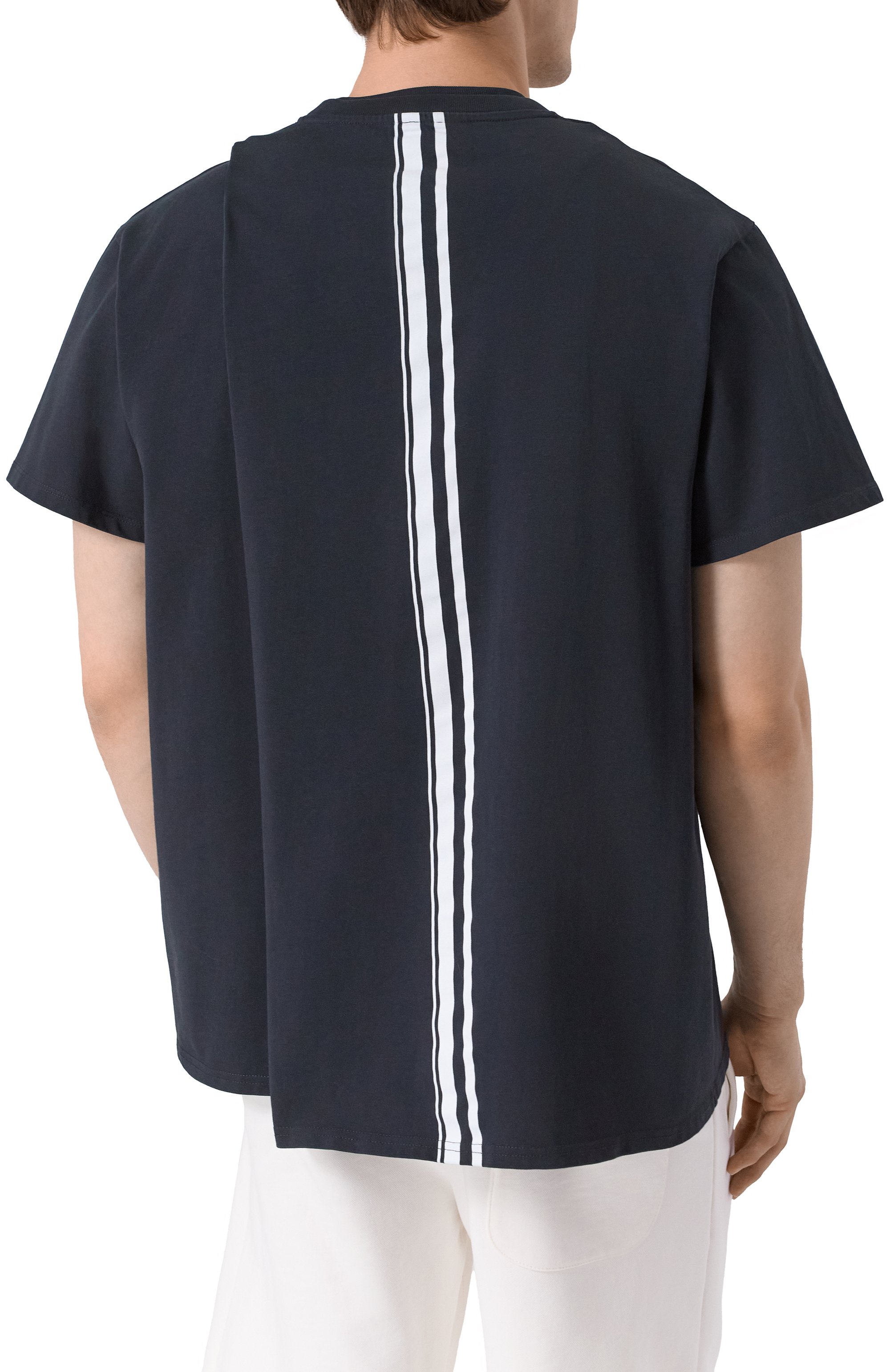 Хлопковая футболка MORDECAI темно-синего цвета по цене 38950 руб., арт. 25E96MXJ03, фото 4 Хлопковая футболка MORDECAI, арт. 25E96MXJ03, фото 4