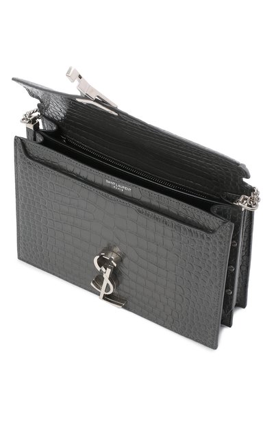 Сумка SAINT LAURENT темно-серого цвета по цене 236500 руб., арт. 532750/DND0E, фото 4 Сумка SAINT LAURENT, арт. 532750/DND0E, фото 4