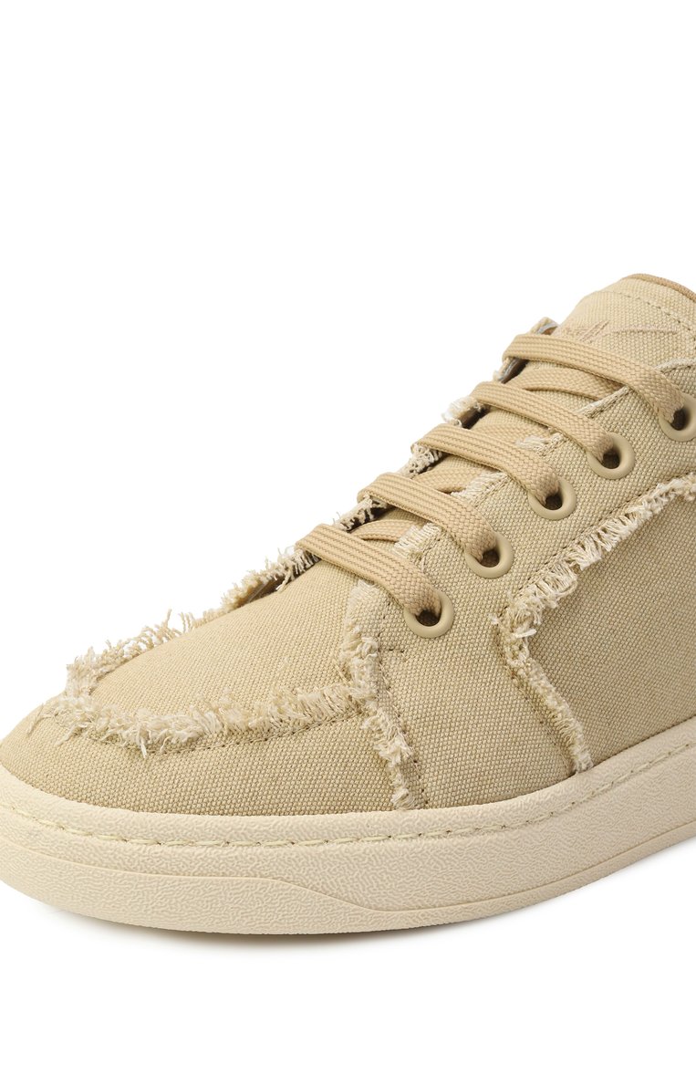 Женские текстильные кеды gz94 GIUSEPPE ZANOTTI DESIGN светло-бежевого цвета, арт. RS50001 | Фото 7 (Материал внутренний: Натуральная кожа, Текстиль; Подошва: Платформа; Материал внешний: Текстиль; Кросс-КТ: Низкие; Материал утеплителя: Без утеплителя; Стили: Кэжуэл; Автоматизация состава: Проставлено; Автоматизация ТО: Проставлено)