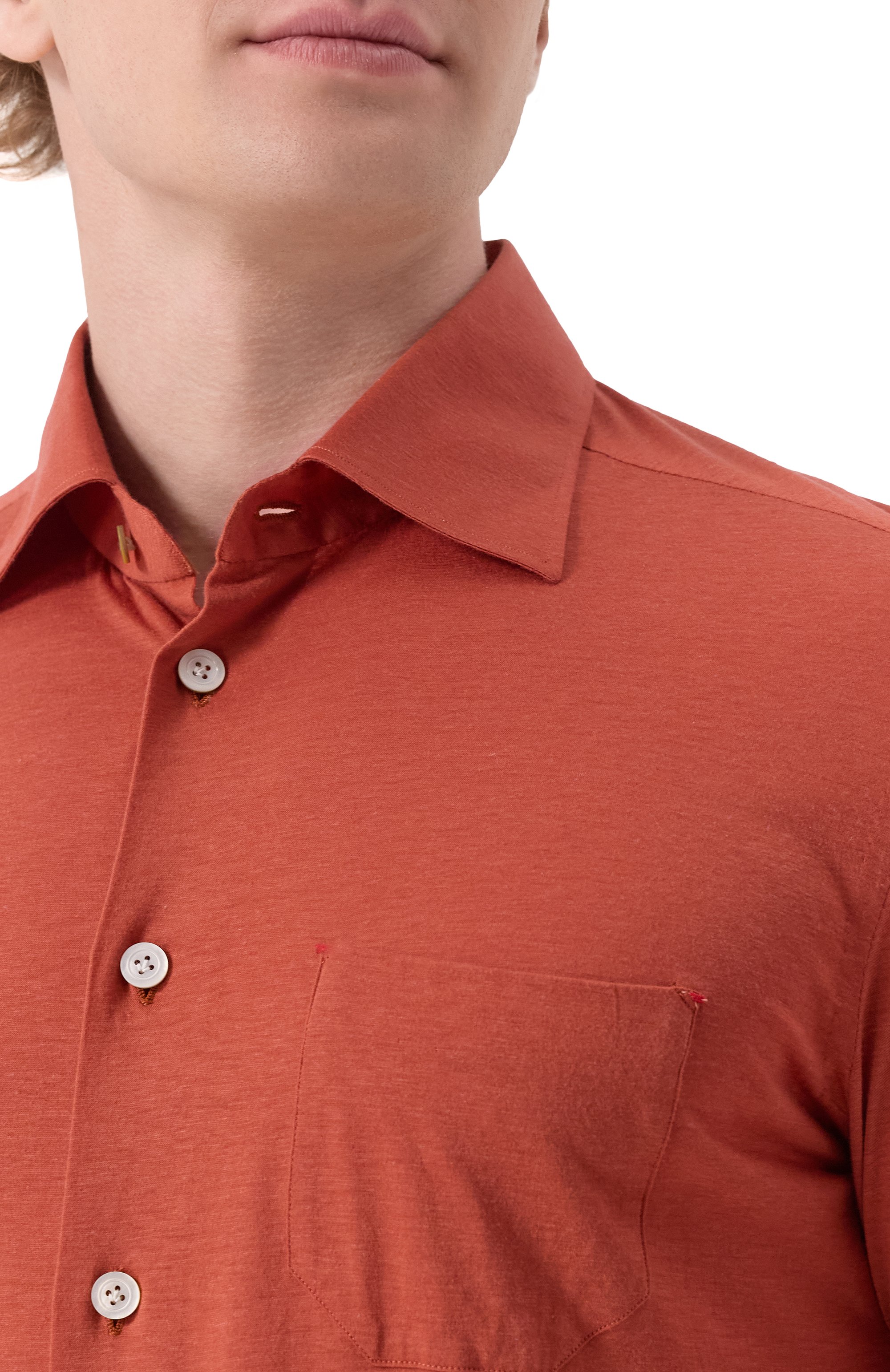 Рубашка из лиоцелла и хлопка KITON, арт. UMCNERH0924213, фото 5