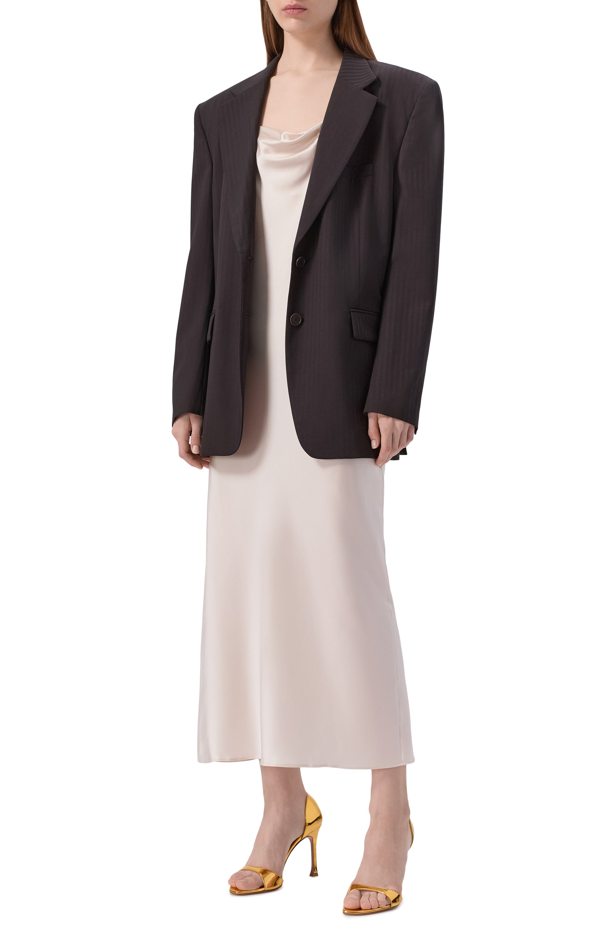 Атласное платье DOROTHEE SCHUMACHER, арт. 049503, фото 2