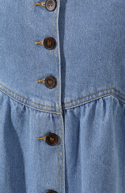Джинсовое платье NANUSHKA голубого цвета по цене 42550 руб., арт. KAIA_80`S WASH_DENIM, фото 5 Джинсовое платье NANUSHKA, арт. KAIA_80`S WASH_DENIM, фото 5