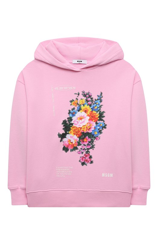 Хлопковое худи MSGM kids