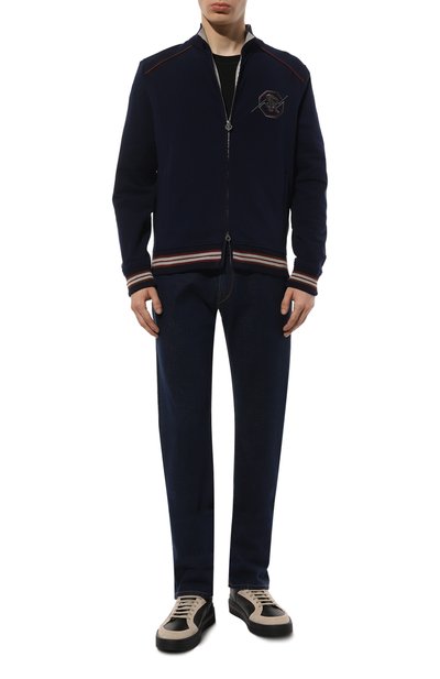 Кожаные кеды STEFANO RICCI разноцветного цвета по цене 105000 руб., арт. UV23_G5216/VVSDPV, фото 2 Кожаные кеды STEFANO RICCI, арт. UV23_G5216/VVSDPV, фото 2