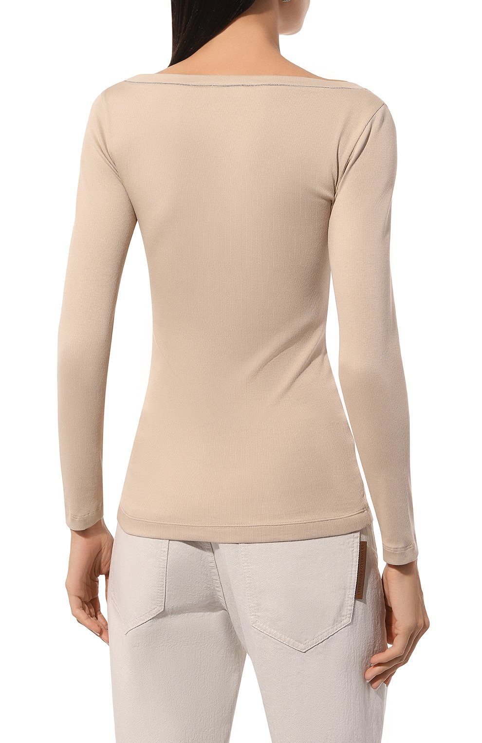 Хлопковый пуловер BRUNELLO CUCINELLI, арт. M0TC8BJ302, фото 4