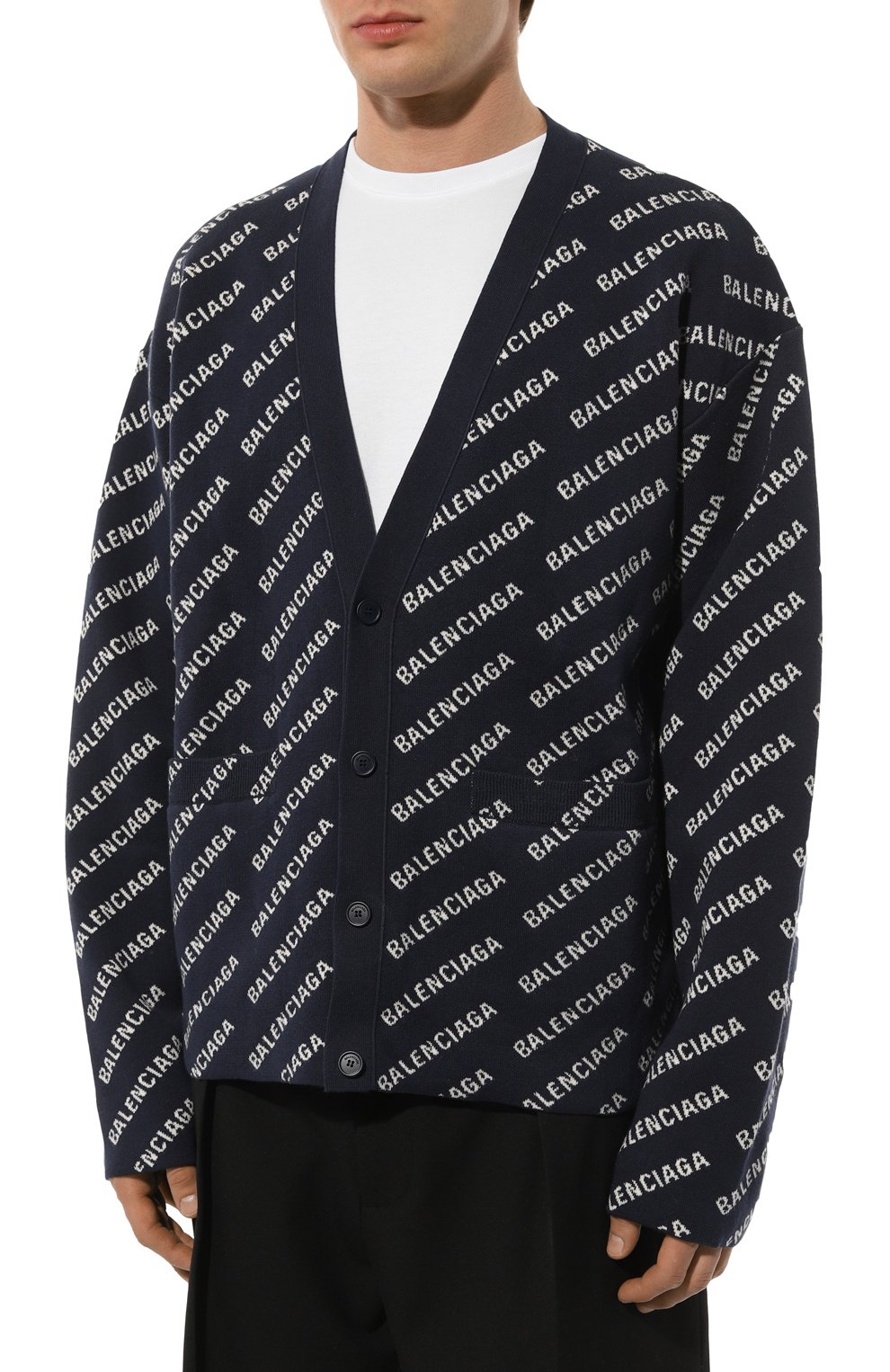 Хлопковый кардиган BALENCIAGA, арт. 736248/T3233, фото 3