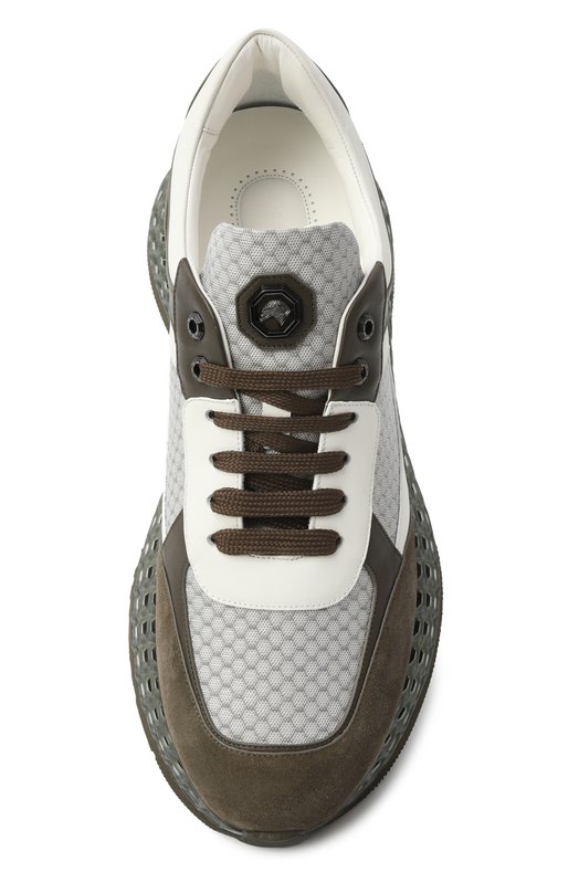 Комбинированные кроссовки Stefano Ricci UR88G6605/TSSDPW Хаки  UR88G6605/TSSDPW Фото 6