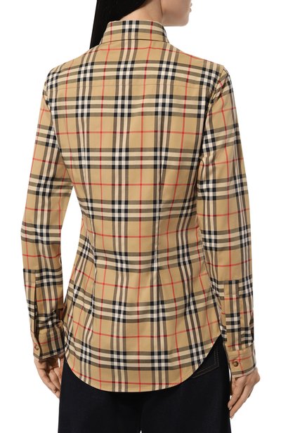 Хлопковая рубашка BURBERRY, арт. 8083149, фото 4