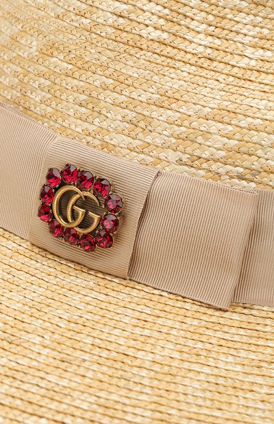 Соломенная шляпа с лентой GUCCI, арт. 505455/4HC16, фото 3