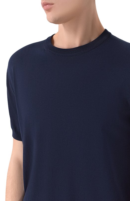 Хлопковый джемпер Canali C0719/MK02459 Синий  C0719/MK02459 Фото 5