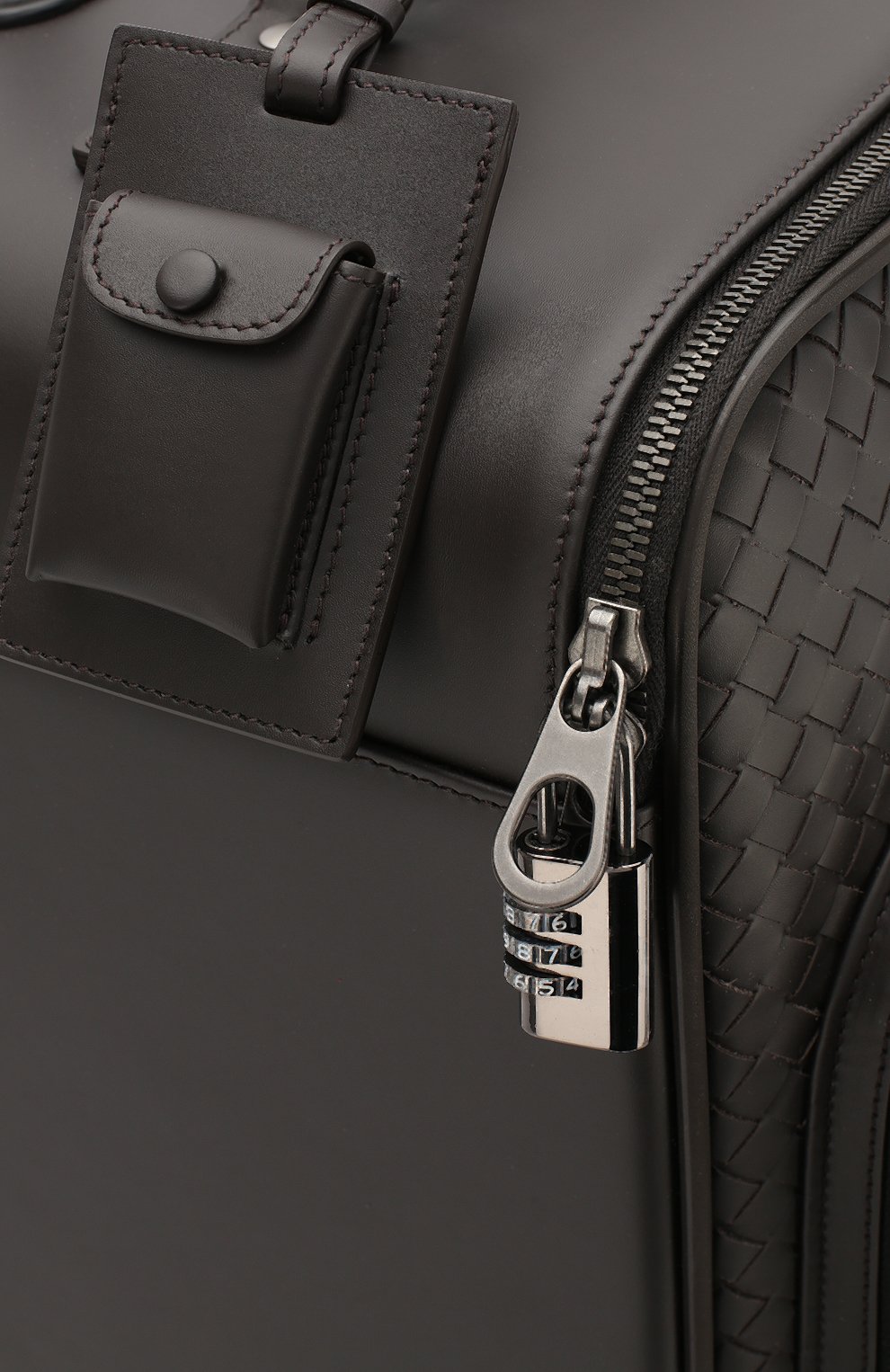 Кожаный дорожный чемодан на колесиках BOTTEGA VENETA, арт. 445086/V4651, фото 6