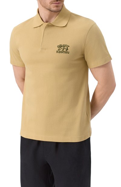 Хлопковое поло BURBERRY, арт. 8101349, фото 3