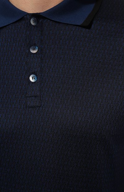 Поло из хлопка и шелка ZILLI, арт. KBP005M0107VZJA00M, фото 5