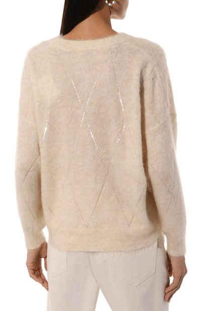 Пуловер из шерсти и кашемира BRUNELLO CUCINELLI, арт. MBP110802, фото 4