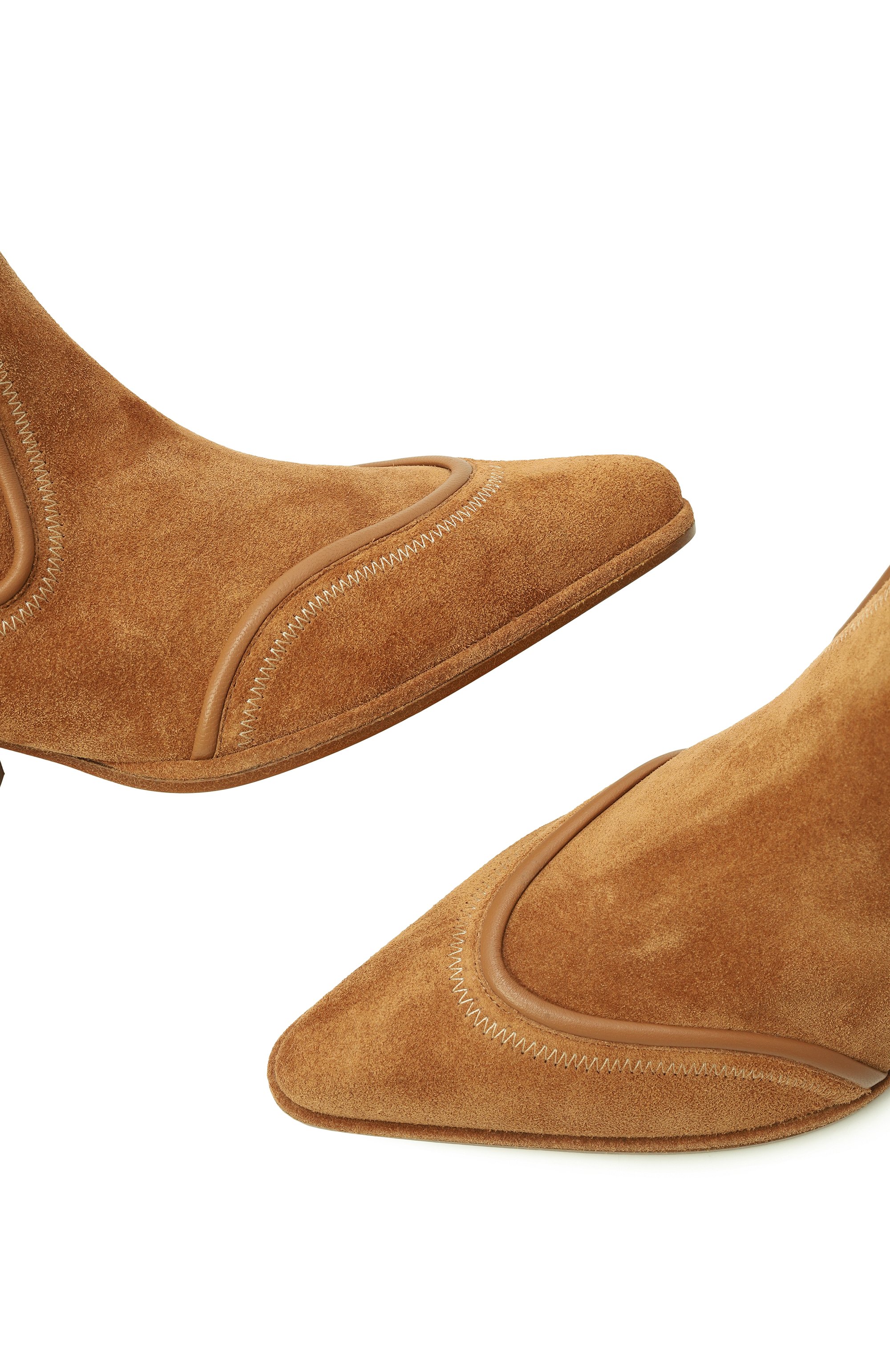 Замшевые казаки tiwi SERGIO ROSSI коричневого цвета по цене 108000 руб., арт. B11620/MCRM13, фото 7 Замшевые казаки tiwi SERGIO ROSSI, арт. B11620/MCRM13, фото 7