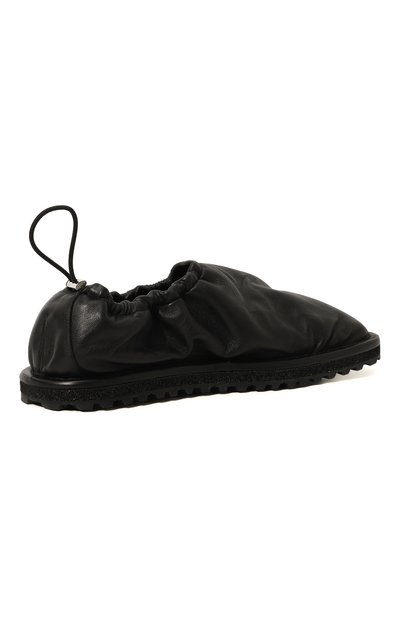 Кожаные слиперы DRIES VAN NOTEN черного цвета по цене 54850 руб., арт. MW232-728, фото 5 Кожаные слиперы DRIES VAN NOTEN, арт. MW232-728, фото 5