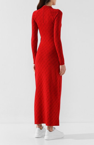 Шерстяное платье STELLA MCCARTNEY красного цвета по цене 109500 руб., арт. 574751/S2093, фото 4 Шерстяное платье STELLA MCCARTNEY, арт. 574751/S2093, фото 4