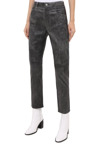 Кожаные брюки ISABEL MARANT ETOILE, арт. PA1715-20A016E/TEA, фото 4