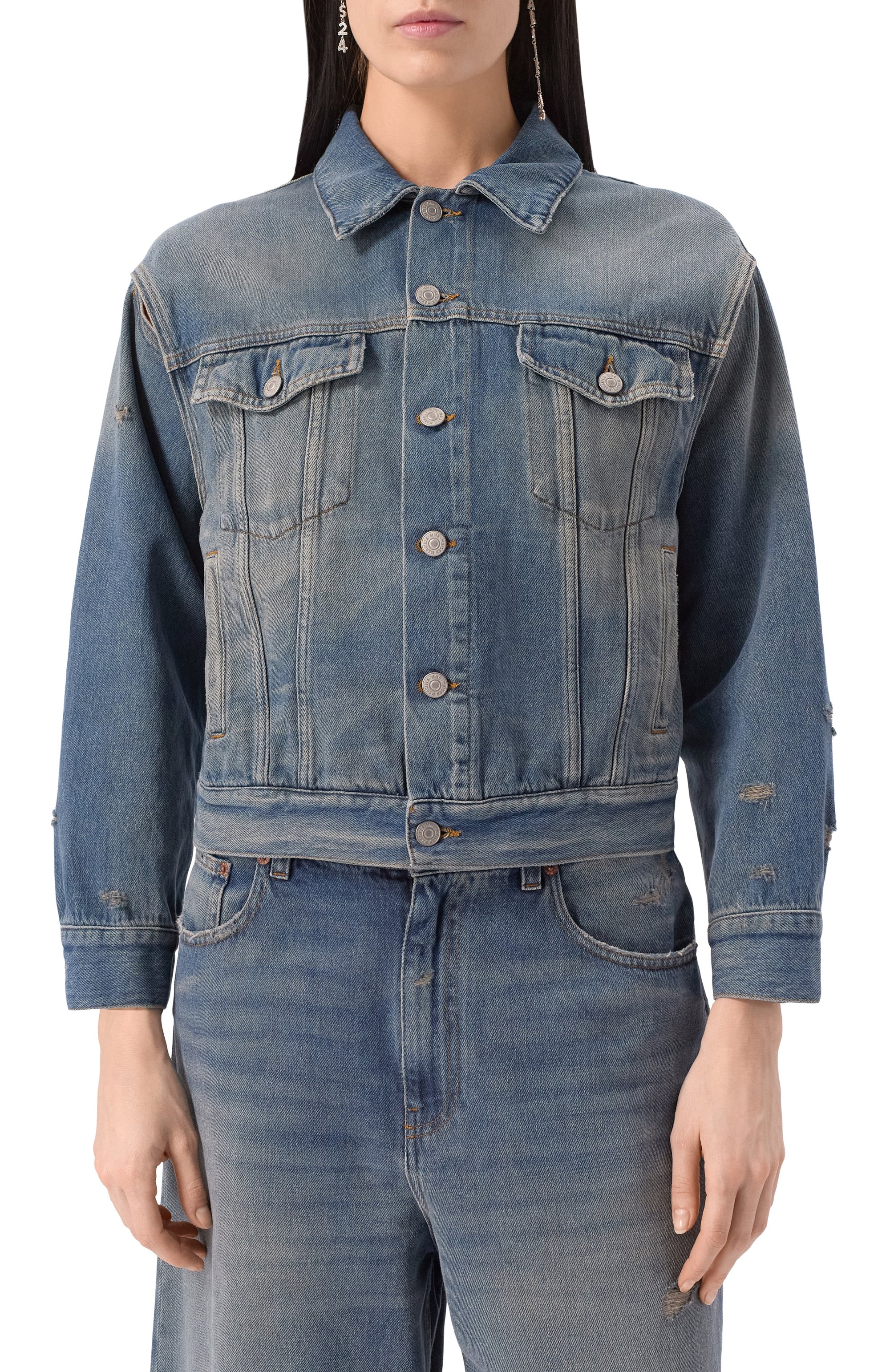 Джинсовая куртка MM6, арт. S52AM0319/M30017, фото 3