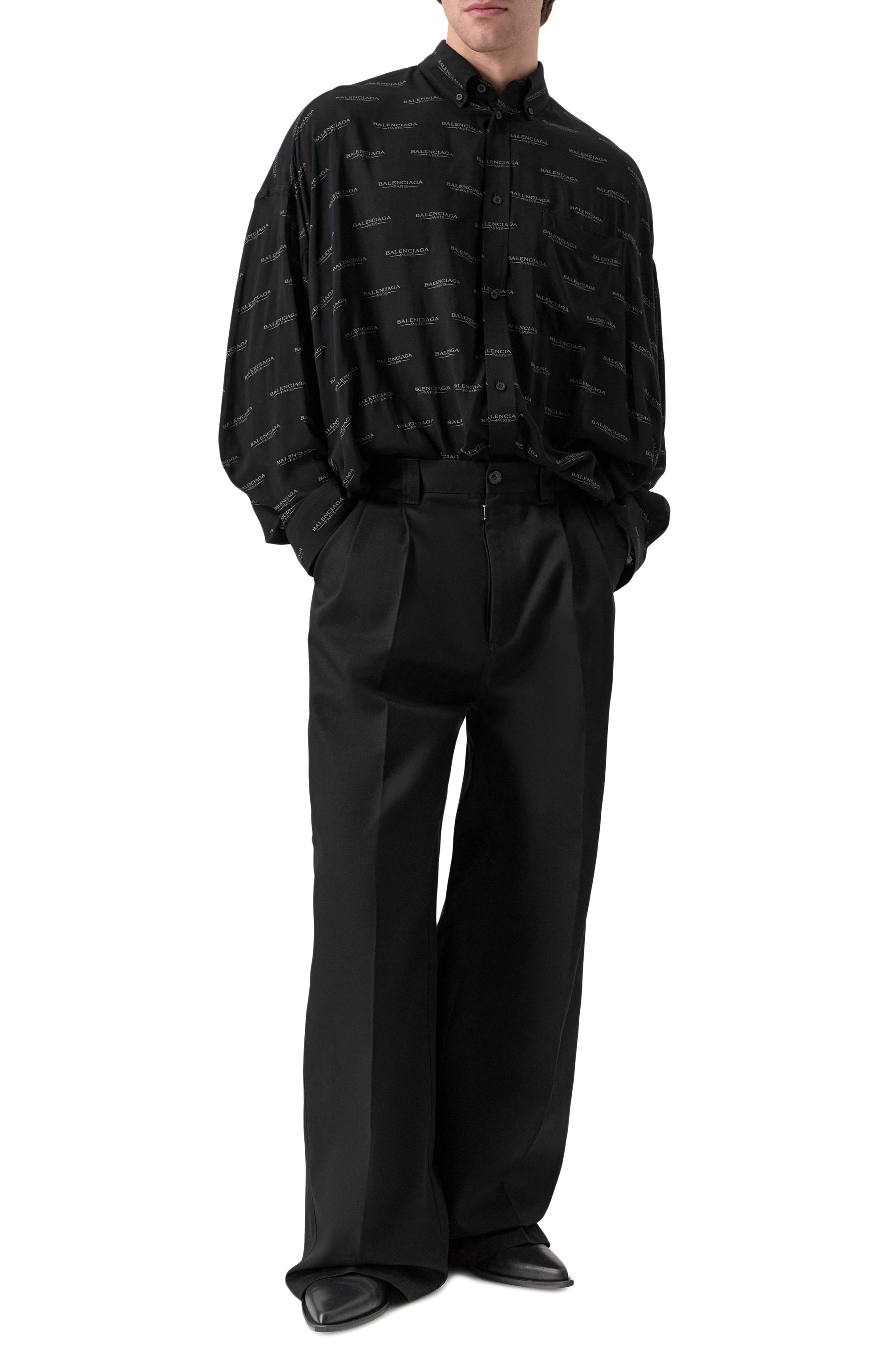 Рубашка из вискозы BALENCIAGA, арт. 814121/TSLA1, фото 2