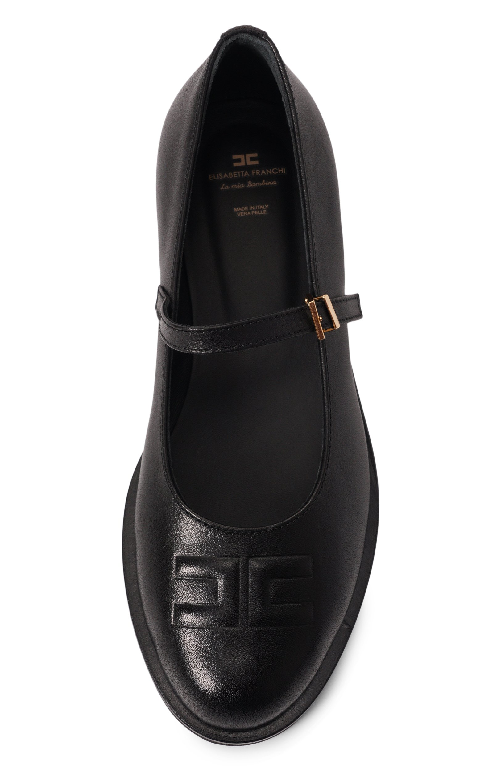 Кожаные туфли ELISABETTA FRANCHI LA MIA BAMBINA, арт. F4A3-E0632-1251999-, фото 4