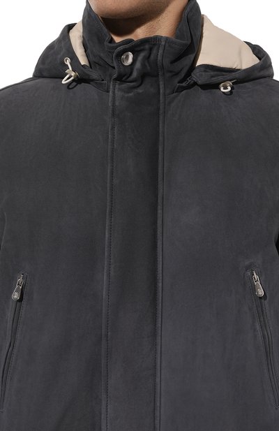 Утепленная парка BRUNELLO CUCINELLI синего цвета по цене 875500 руб., арт. M0PCL1892, фото 5 Утепленная парка BRUNELLO CUCINELLI, арт. M0PCL1892, фото 5