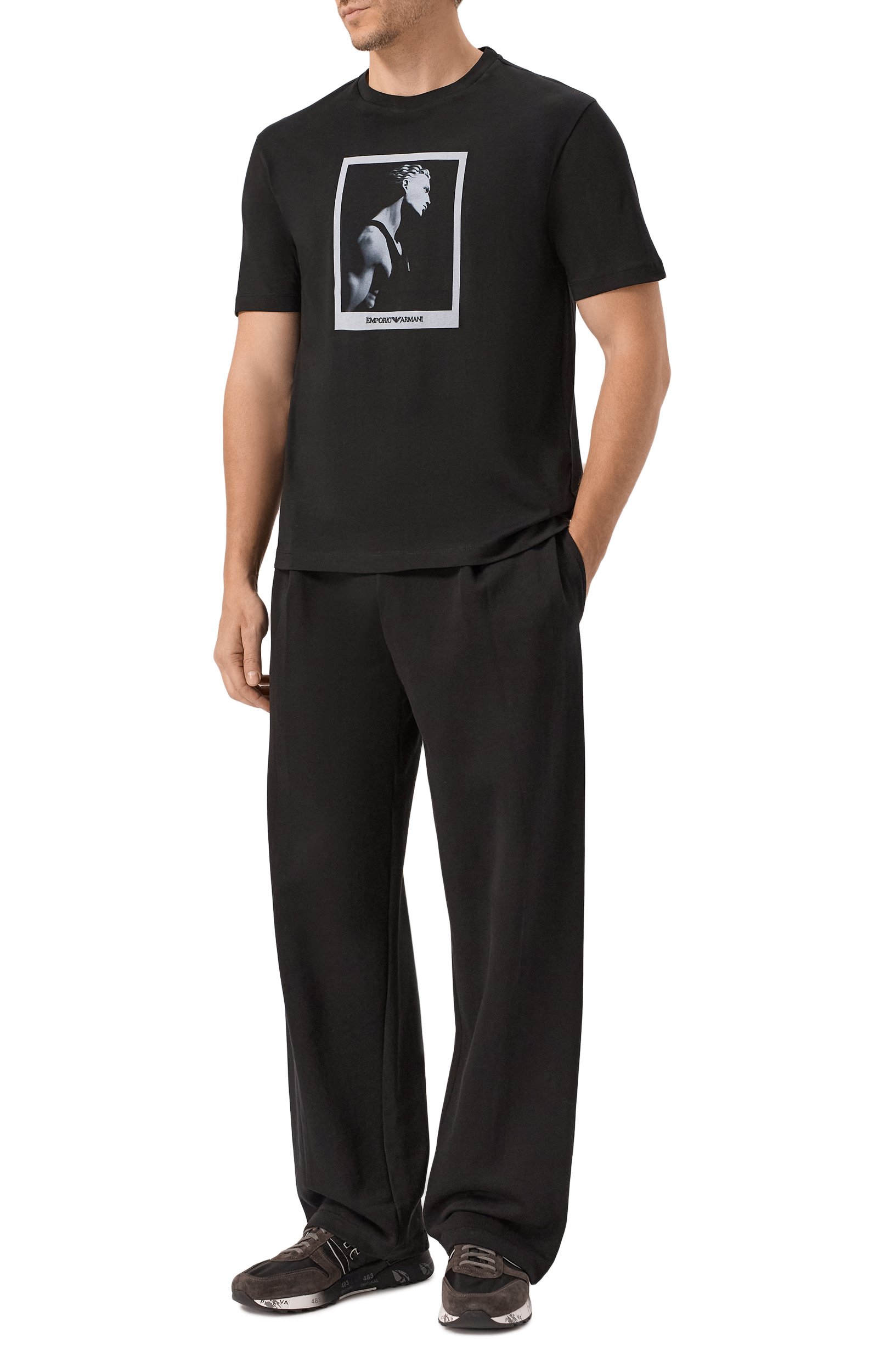Хлопковая футболка EMPORIO ARMANI, арт. EM006931/AF23082, фото 2