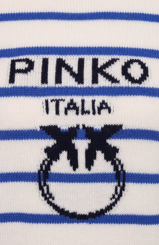 Хлопковый свитер Pinko 104623/A2DB Белый  104623/A2DB Фото 6
