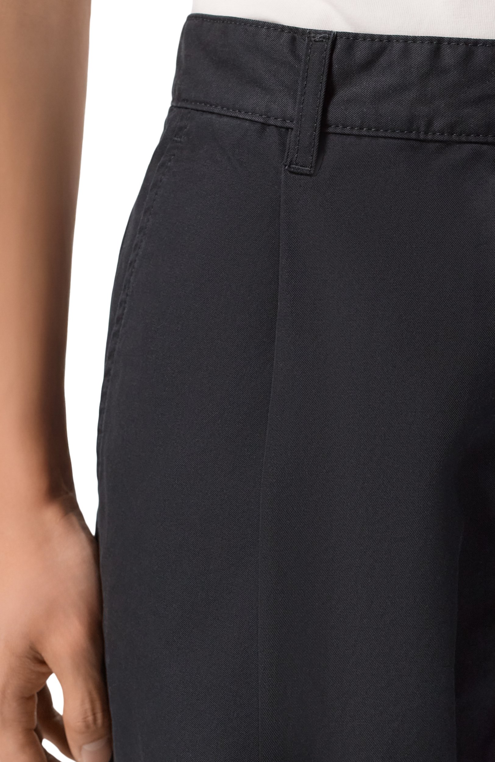 Хлопковые брюки DSQUARED2 черного цвета по цене 69950 руб., арт. S74KB1178/S41794, фото 5 Хлопковые брюки DSQUARED2, арт. S74KB1178/S41794, фото 5
