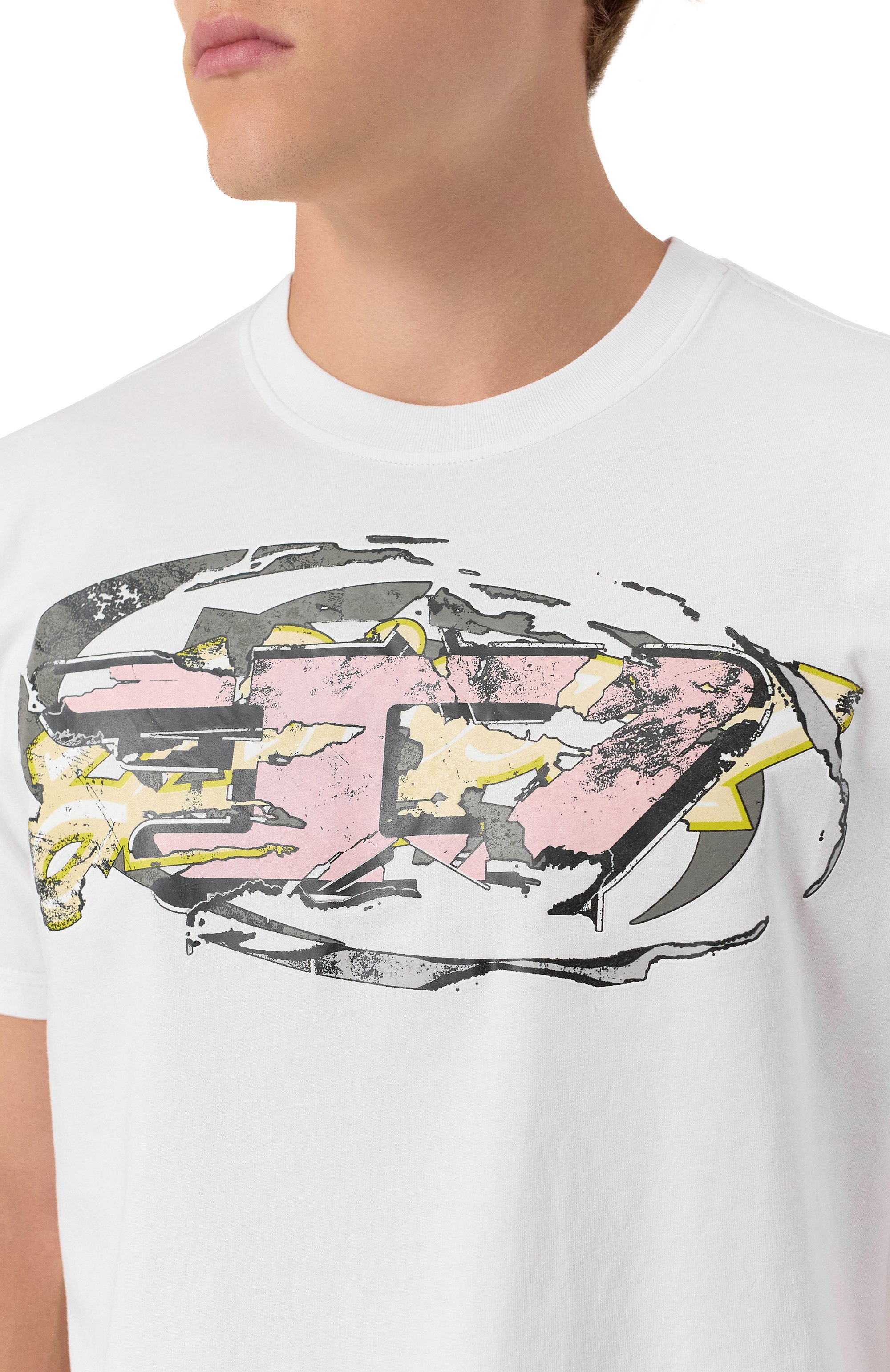 Хлопковая футболка DIESEL, арт. A19571/0PLAT, фото 5